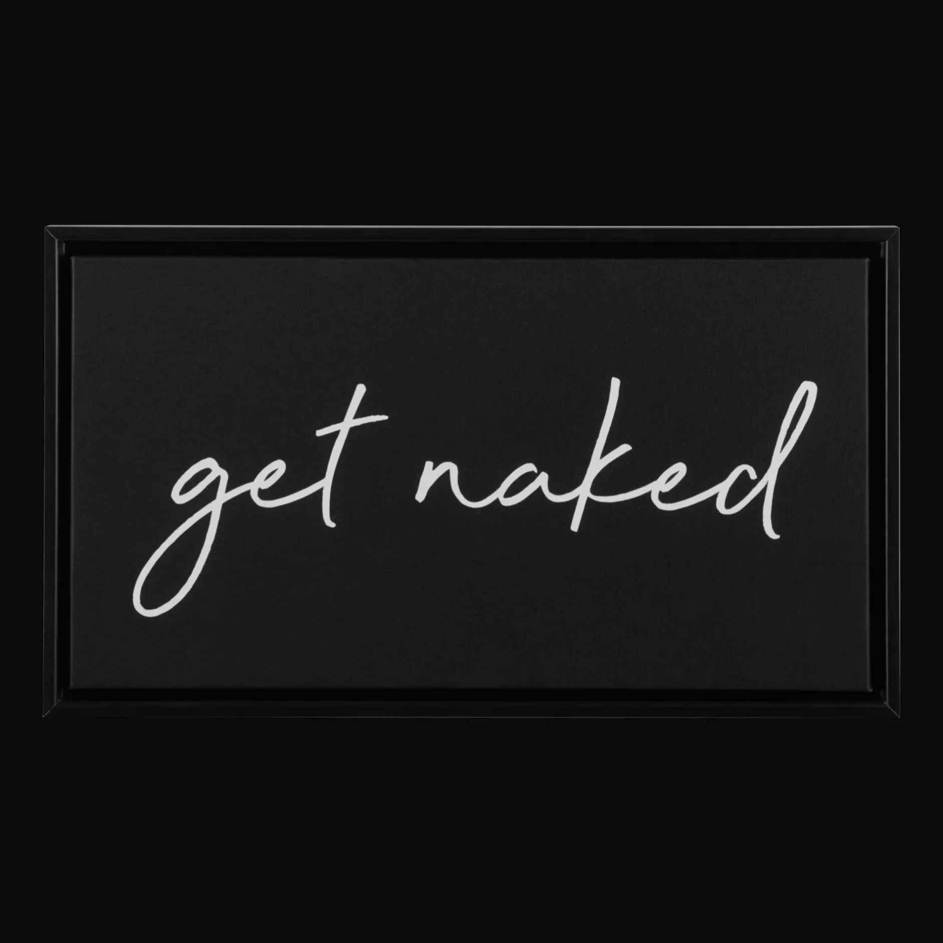 New Get Naked Printed Canvas Bathroom Wall Decor