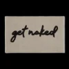 Sale Get Naked Typography Bath Mat Bath Mats
