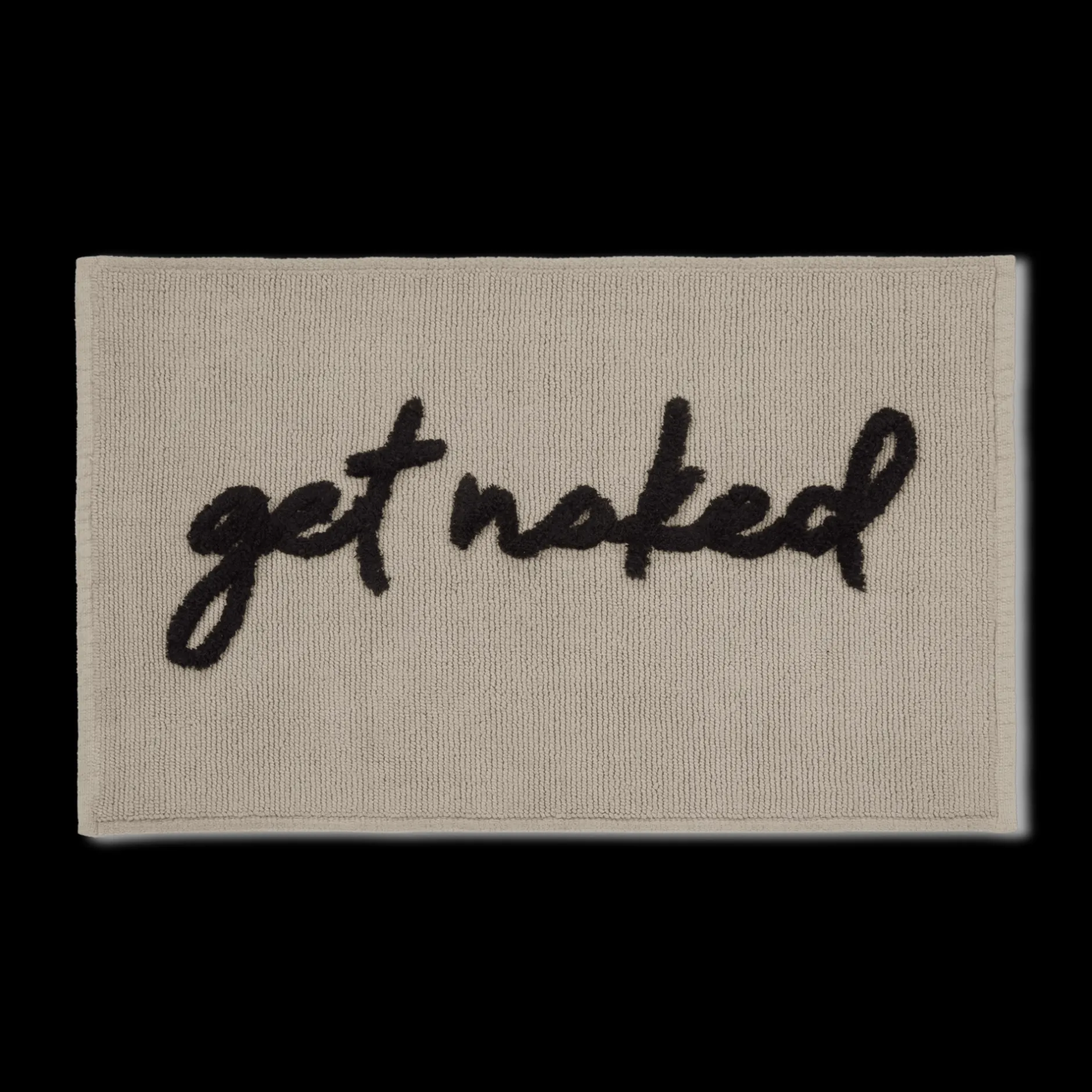 Sale Get Naked Typography Bath Mat Bath Mats