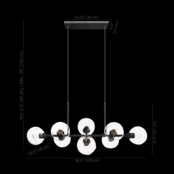 Outlet Glass and Metal Ceiling Lamp Ceiling Lamps