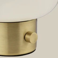 Outlet Glass and Metal Table Lamp Table Lamps