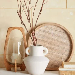 Online Glass Candle Holder with Wooden Base Home Decorative Items & Objects|Candles & Candle Stick Holders