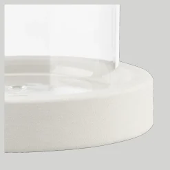 Hot Glass Candle Holder with Ceramic Base Home Decorative Items & Objects