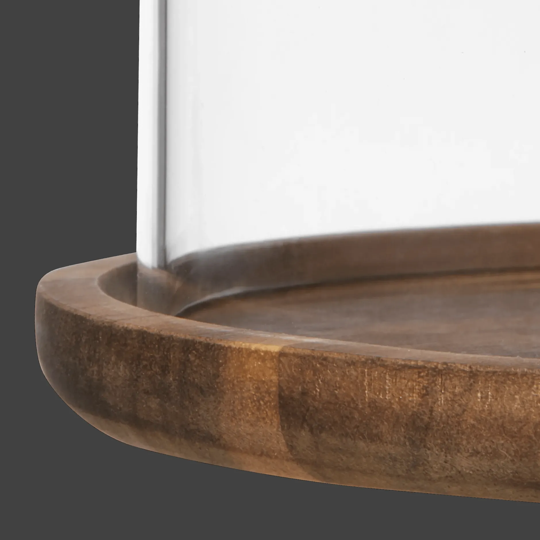 Best Glass Dome with Wood Base Home Decorative Items & Objects