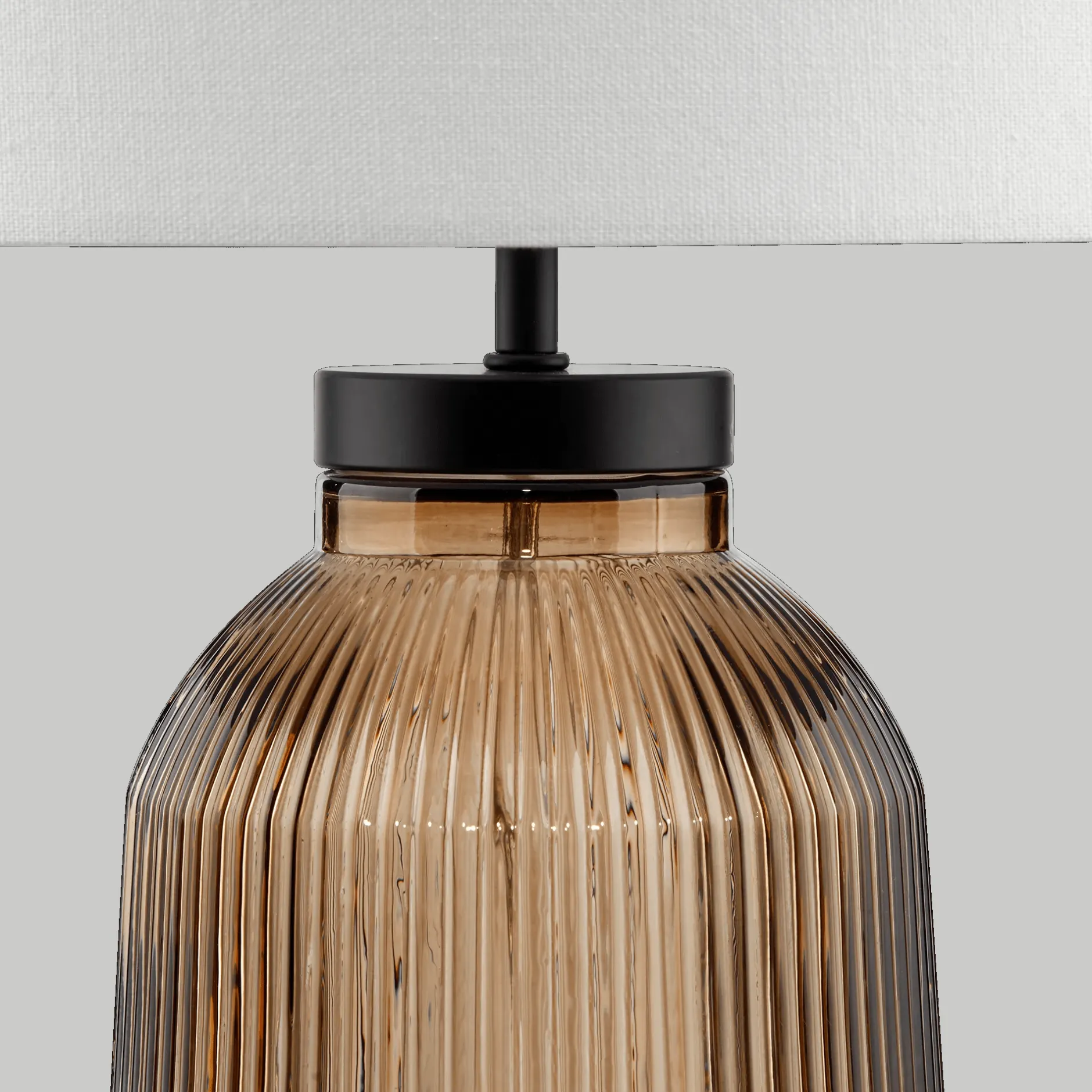 Glass Ribbed Table Lamp Table Lamps