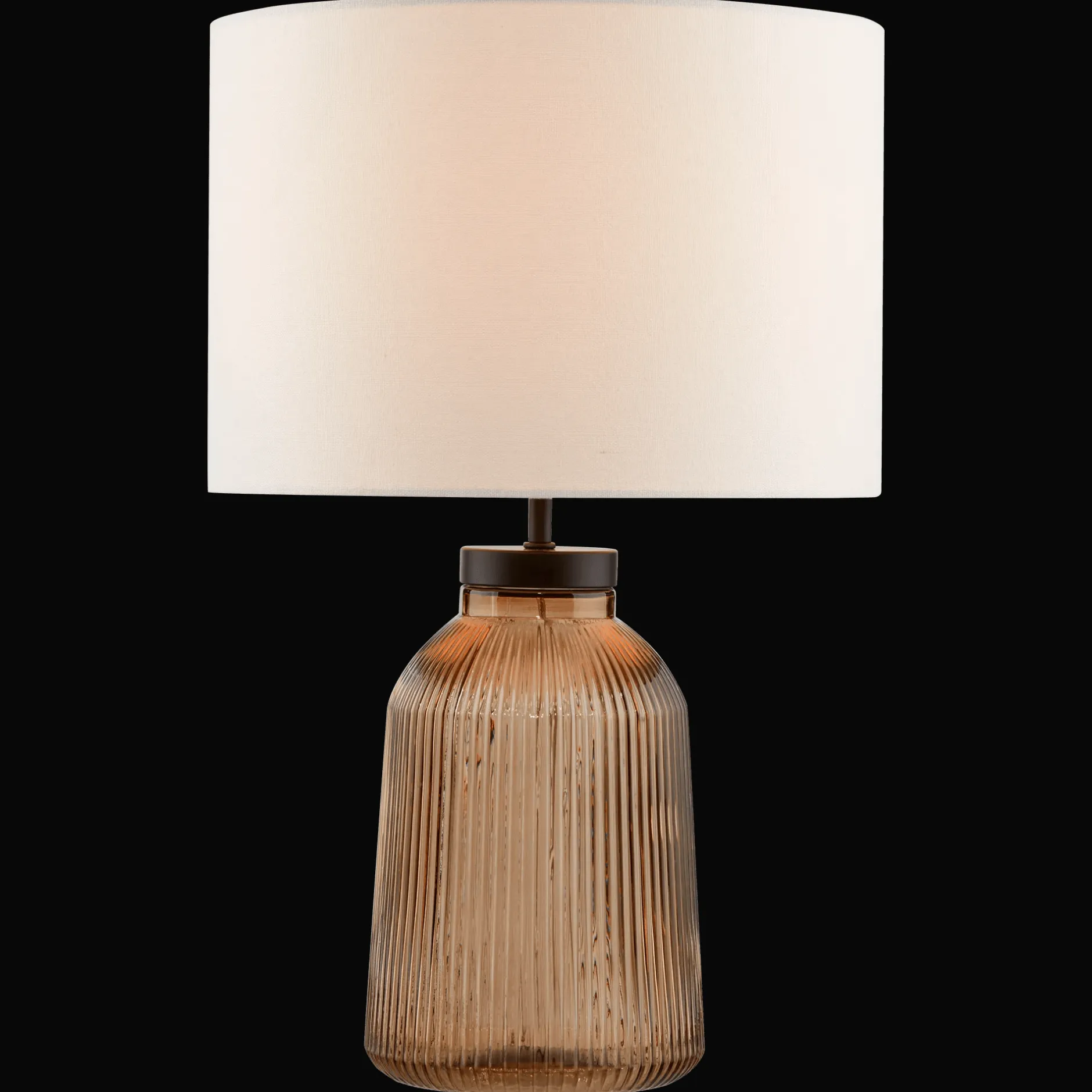 Glass Ribbed Table Lamp Table Lamps