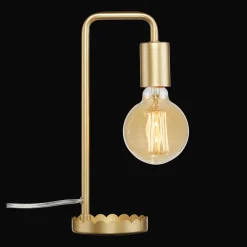 Outlet Gold Table Lamp With Scalloped Base Junior Lighting