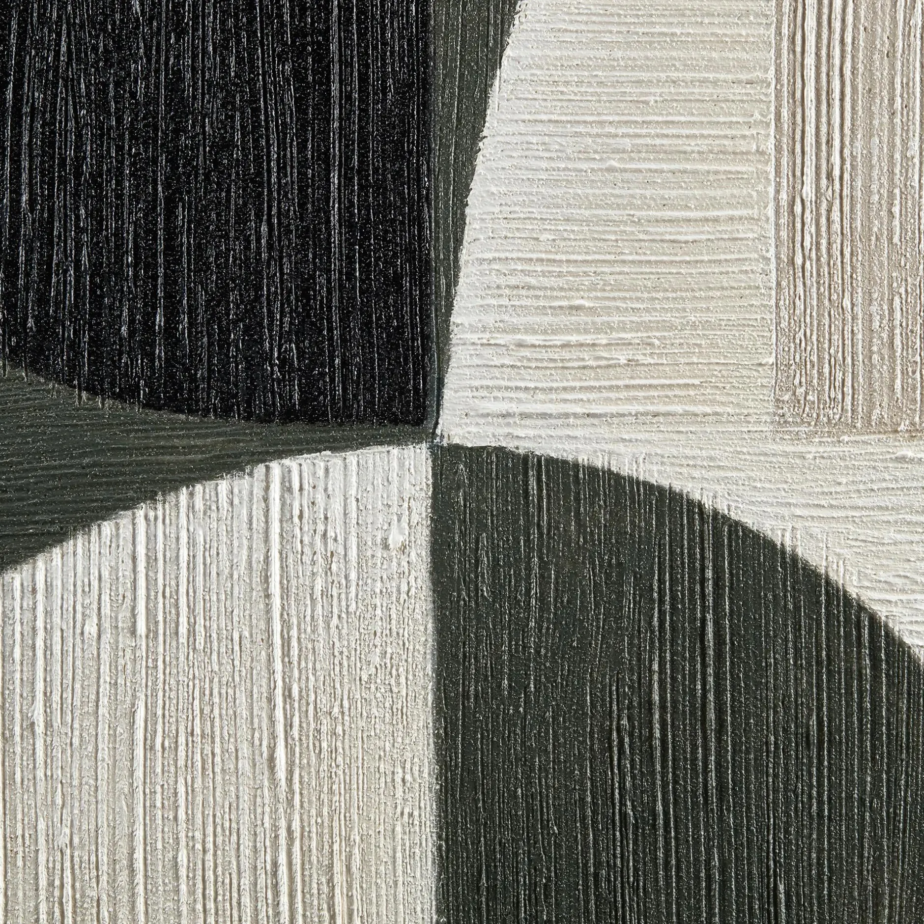 Discount Green Color Block Abstract Framed Art Oil Paintings