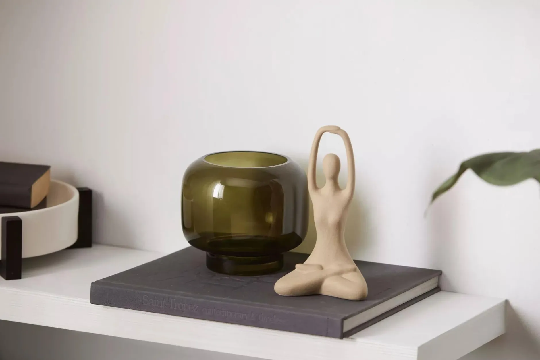 New Green Glass Pillar Candle Holder Home Decorative Items & Objects|Candles & Candle Stick Holders