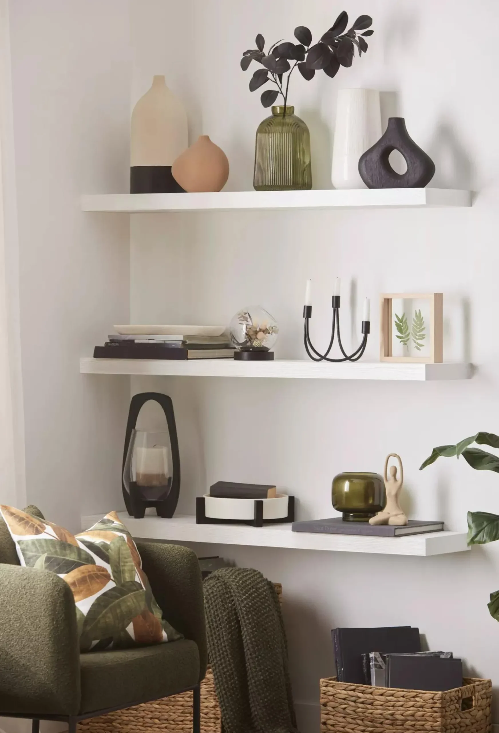 New Green Glass Pillar Candle Holder Home Decorative Items & Objects|Candles & Candle Stick Holders