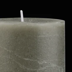 New Green Marled Short Candle Candles & Candle Stick Holders