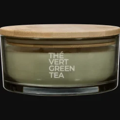 Discount Green Tea Candle with Wooden Lid Candles & Candle Stick Holders
