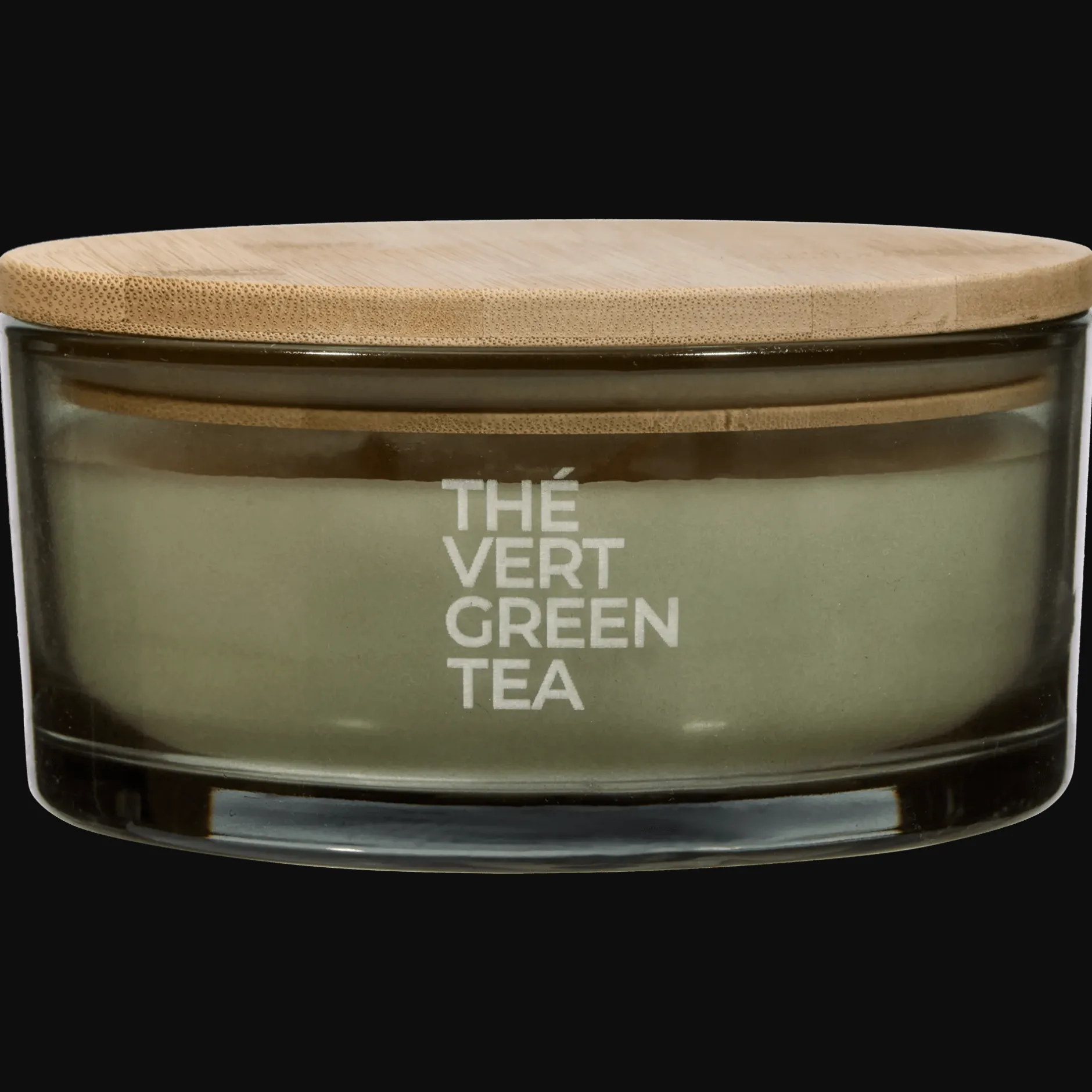 Discount Green Tea Candle with Wooden Lid Candles & Candle Stick Holders