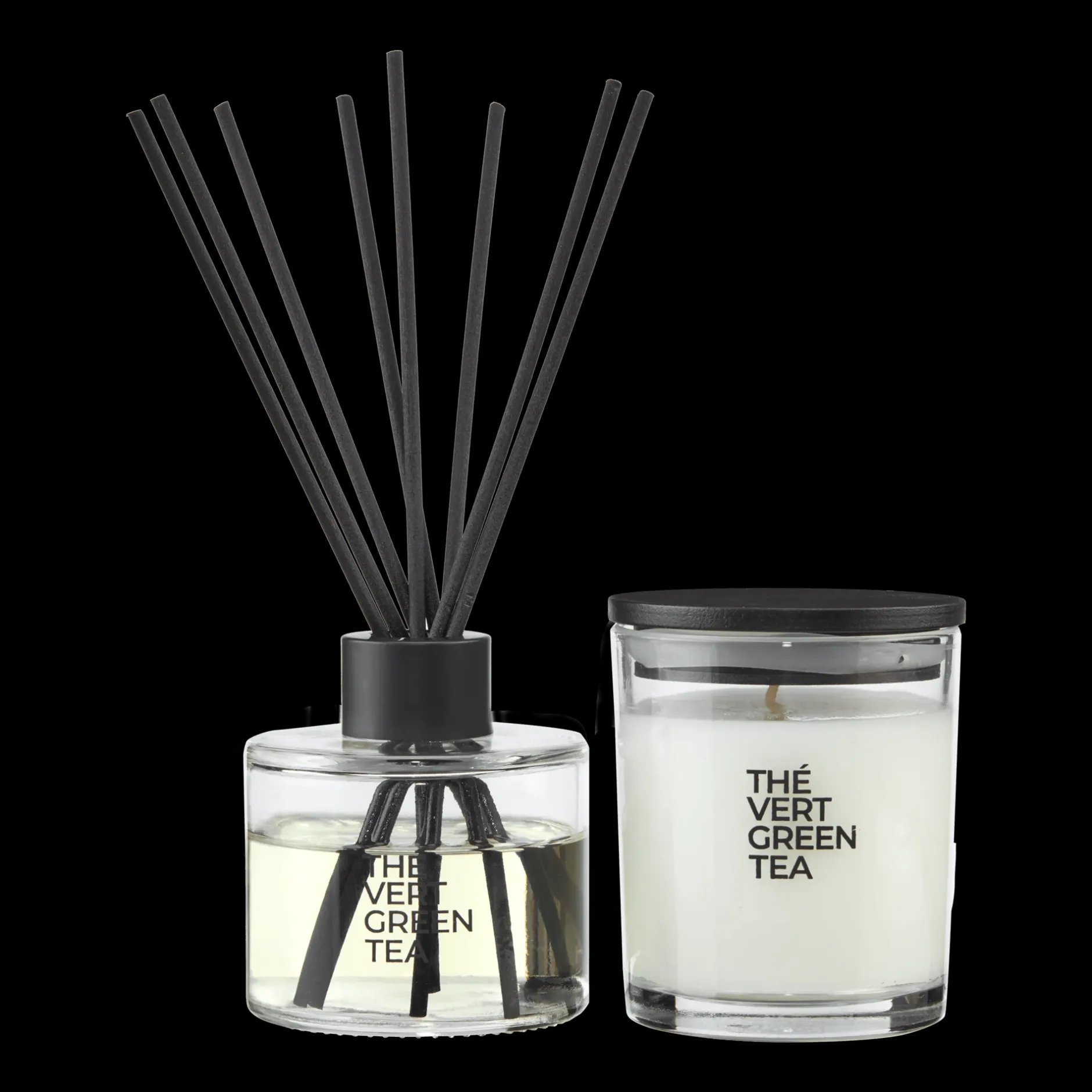 Hot Green Tea Diffuser and Candle Set Candles & Candle Stick Holders