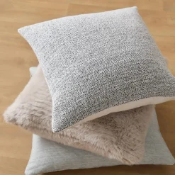 Clearance Grey Maddox Faux Fur Decorative Pillow Decorative Throw Pillows