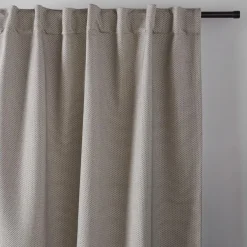 Outlet Grey Ortega Blackout Back-Tab Curtain Sheer Curtains & Window Sheer Panels|Blackout Window Curtains
