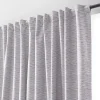 Grey Toulouse Blackout Curtain with Hidden Backtab Sheer Curtains & Window Sheer Panels|Blackout Window Curtains