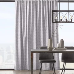 Grey Toulouse Blackout Curtain with Hidden Backtab Sheer Curtains & Window Sheer Panels|Blackout Window Curtains