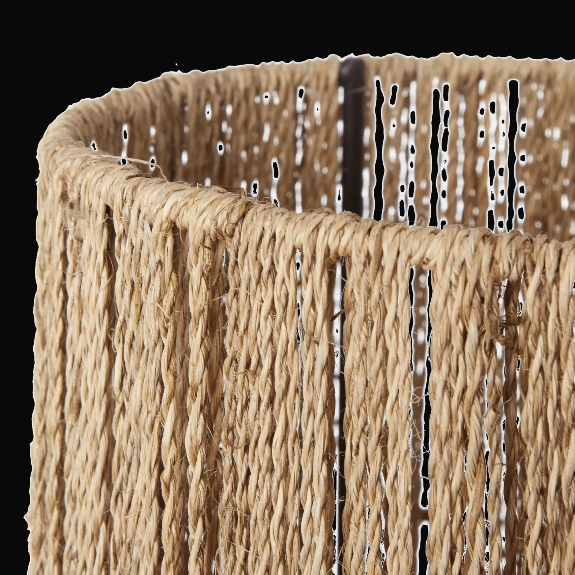 Discount Hemp Rope Tube Floor Lamp Floor Lamps