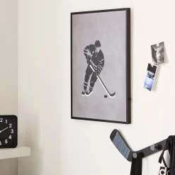 Hockey Player LED Wall art Junior Wall Decor & Mirrors