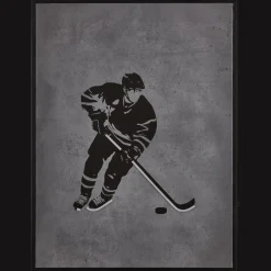 Hockey Player LED Wall art Junior Wall Decor & Mirrors