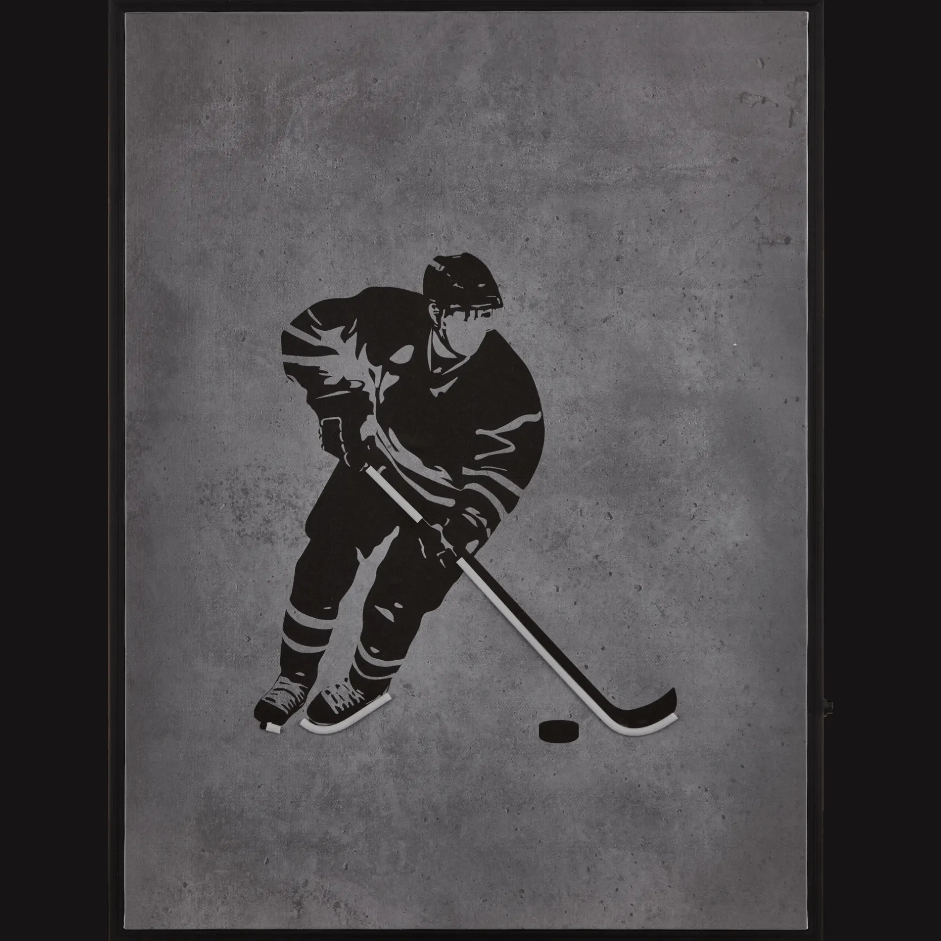 Hockey Player LED Wall art Junior Wall Decor & Mirrors