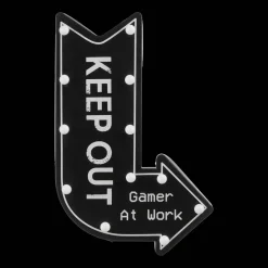 Outlet Illuminated Keep Out Sign Junior Wall Decor & Mirrors