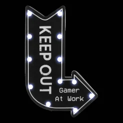 Outlet Illuminated Keep Out Sign Junior Wall Decor & Mirrors