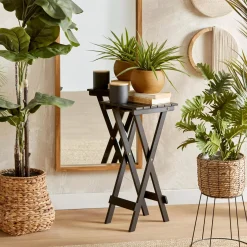 Best Large Ficus in Rattan Pot Branches|Artificial Flowers