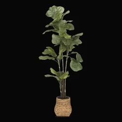 New Large Fiddle-Leaf Fig Potted Floor Plant Branches|Artificial Flowers