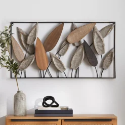 Leaf Wood & Metal Wall Art Wall Decorations