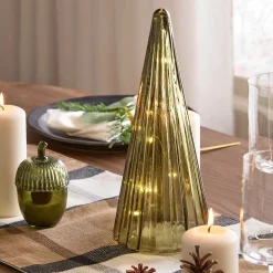 Outlet LED Glass Decorative Tree Seasonal Greenery