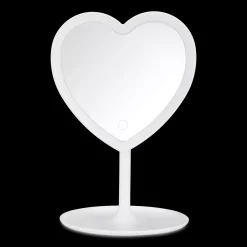 Online LED Heart-Shaped Table Mirror Junior Decorative Accessories