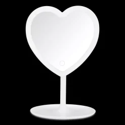 Online LED Heart-Shaped Table Mirror Junior Decorative Accessories