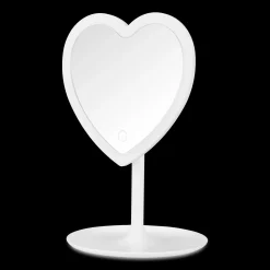 Online LED Heart-Shaped Table Mirror Junior Decorative Accessories