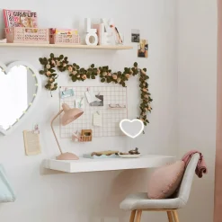 Online LED Heart-Shaped Table Mirror Junior Decorative Accessories