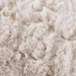 Light Beige Sheep Faux Fur Decorative Lumbar Pillow Decorative Throw Pillows