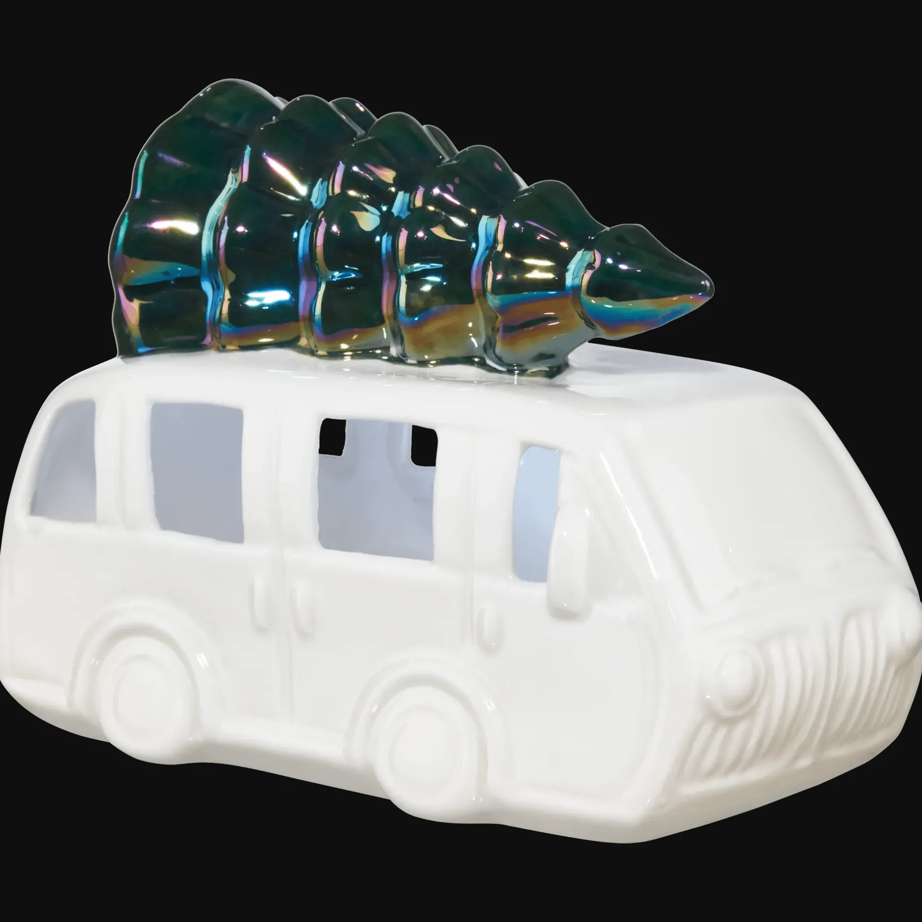 Online Light Up Ceramic Van With Tree Junior Decorative Accessories