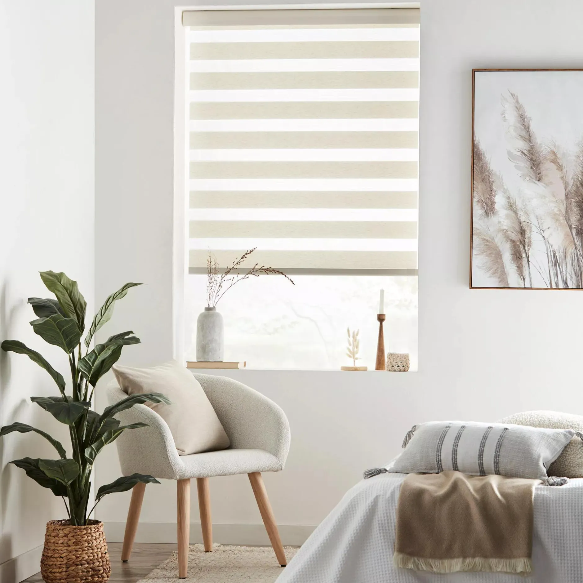 Online Linen Cordless Sheer Shade Window Blinds & Shades