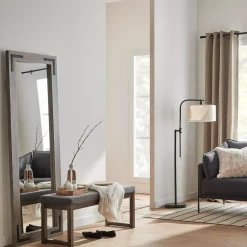 Online Linen Swivel Metal Floor Lamp Floor Lamps