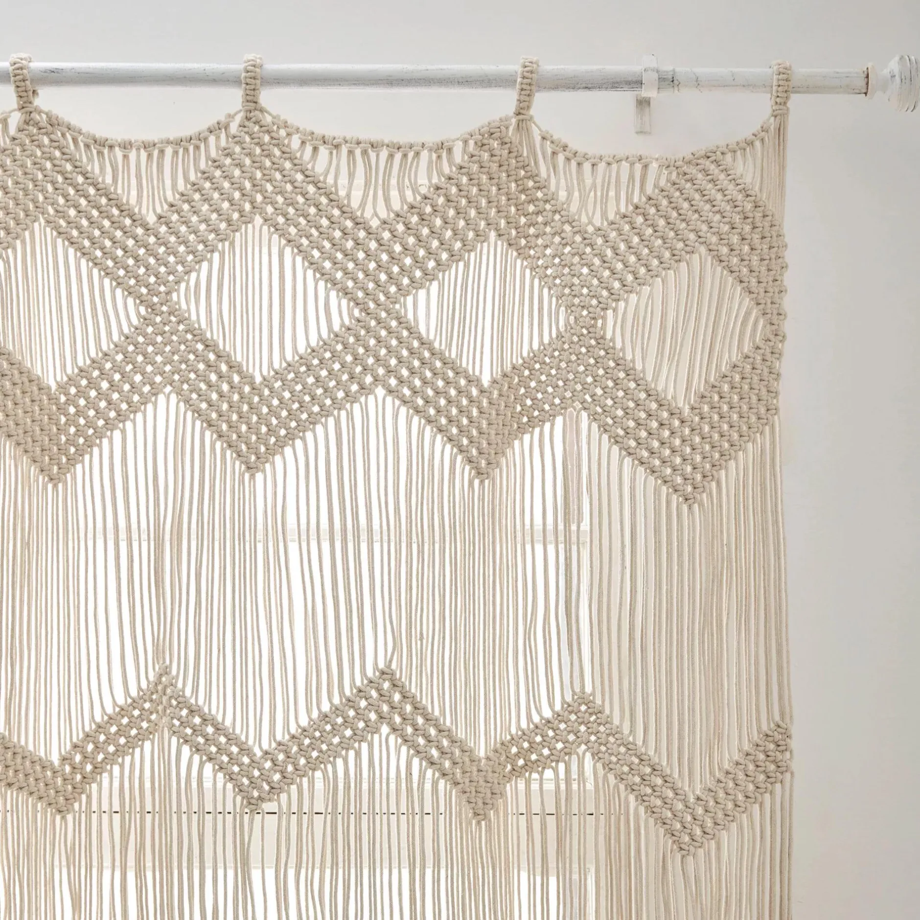 New Macrame Curtain Sheer Curtains & Window Sheer Panels|Room Darkening & Light Filtering Curtains