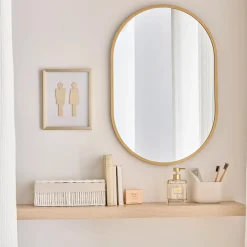 New Man & Woman Silhouette Gold Wall Art Bathroom Wall Decor