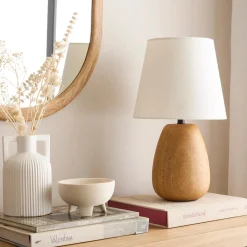 New Mango Wood Base Table Lamp Table Lamps