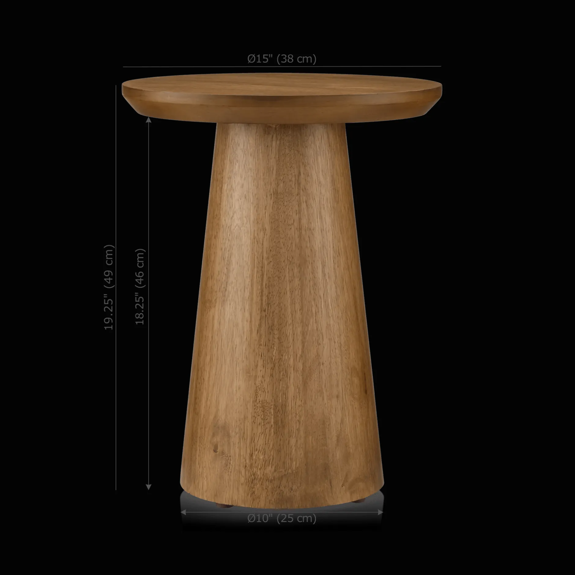 Mango Wood Hourglass Side Table Side Tables|Coffee Tables & Side Tables