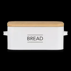 Sale Metal Bread Box with Bamboo Lid Dinnerware|Kitchen & Dining Accessories