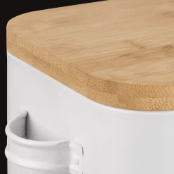 Sale Metal Bread Box with Bamboo Lid Dinnerware|Kitchen & Dining Accessories