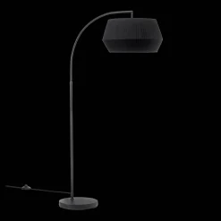 Outlet Metal Floor Lamp with Black Shade Floor Lamps
