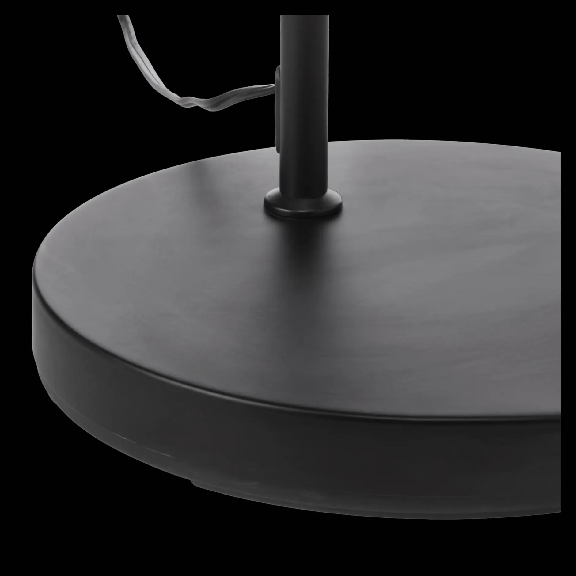 Outlet Metal Floor Lamp with Black Shade Floor Lamps