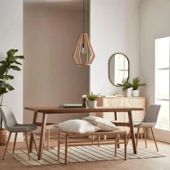 Online Mid-Century Modern Natural Wood Dining Table Furniture Accessories|Dining Tables & Kitchen Tables