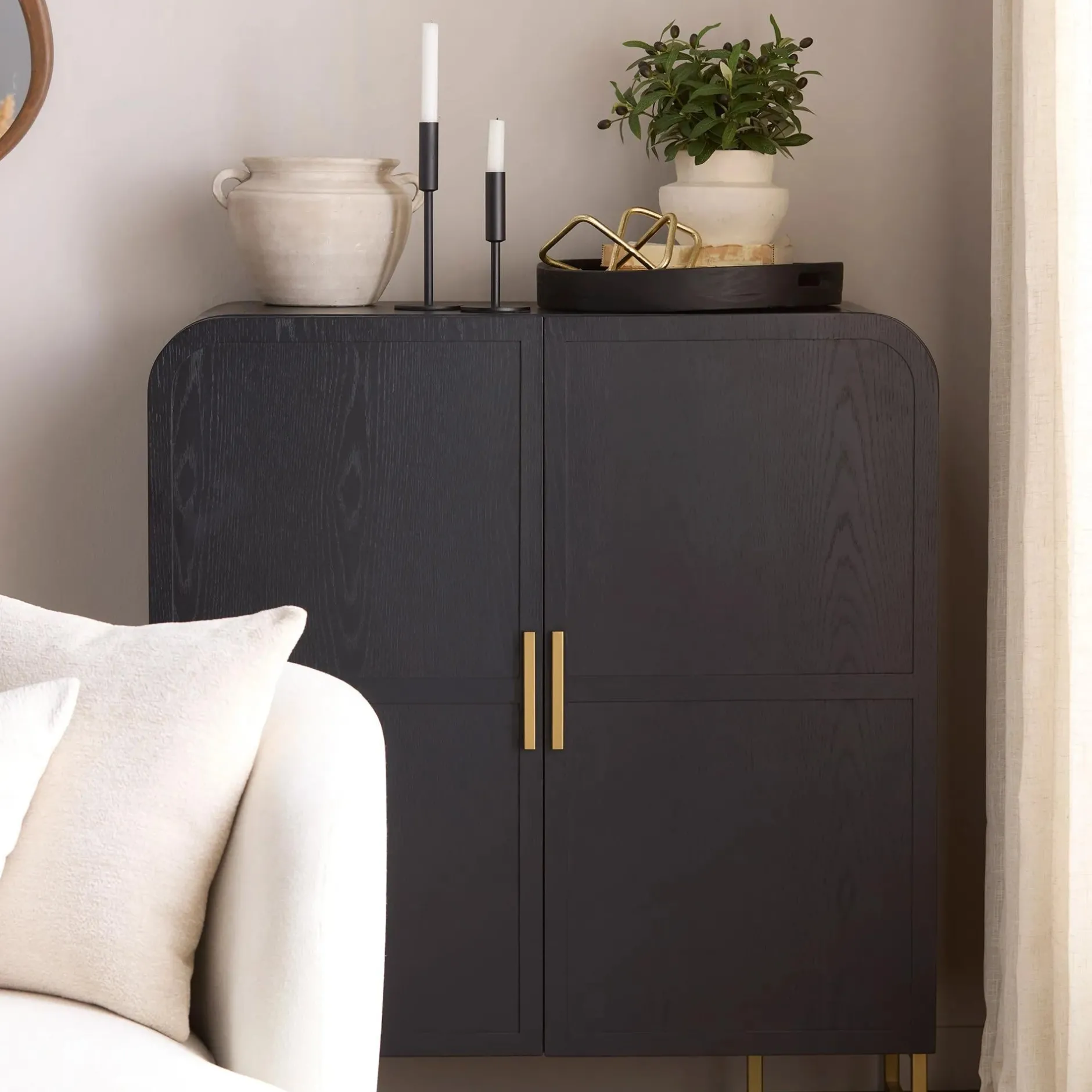 Clearance Modern Candle Holder in Black Metal Home Decorative Items & Objects|Candles & Candle Stick Holders